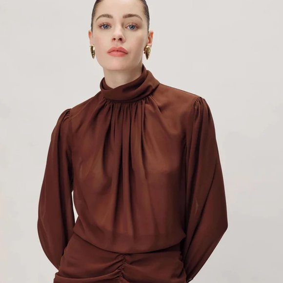 Ronny Kobo - Yebba Dress - Chocolate (NWT) - Picture 1 of 2